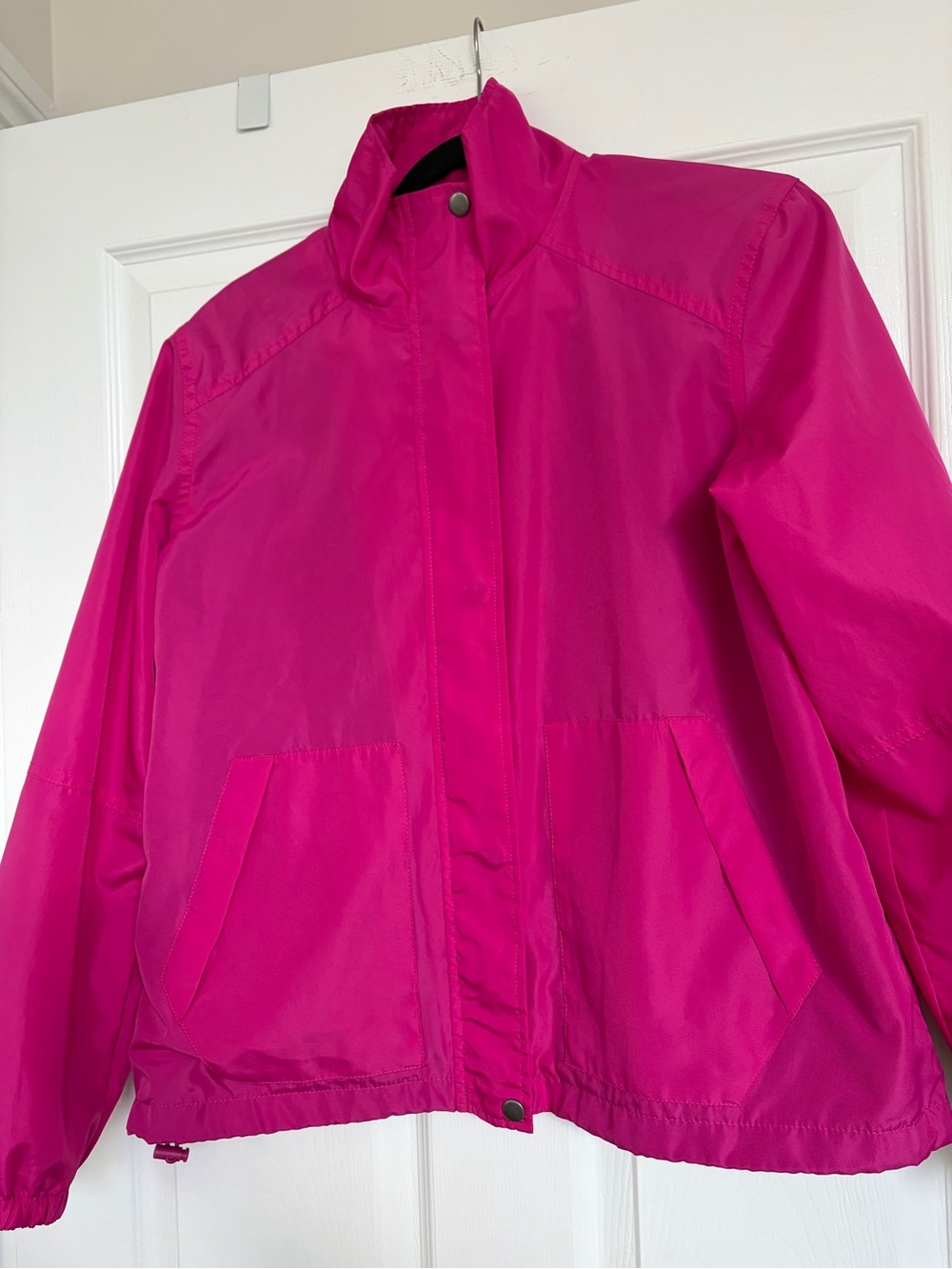 Joe Fresh Bright Fuchsia Zip-Front Bomber Jacket